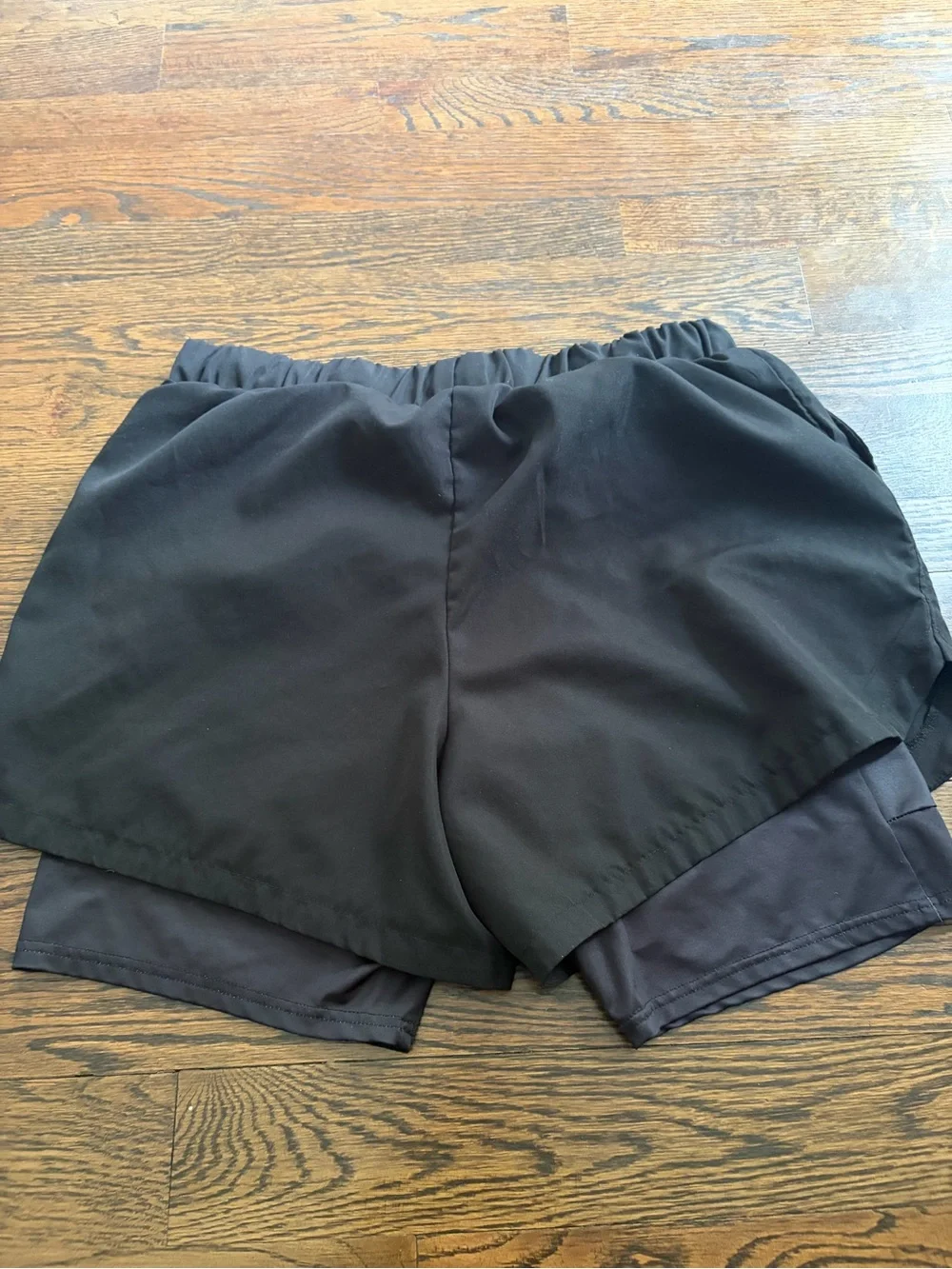 Black Men's Athletic Shorts with Drawstring